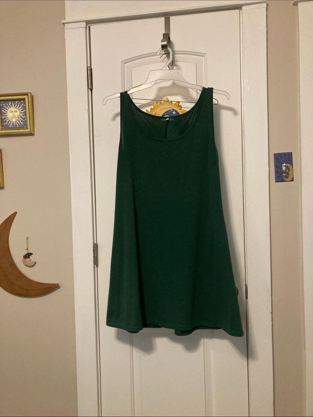 Dark Green A-Line Tank Dress